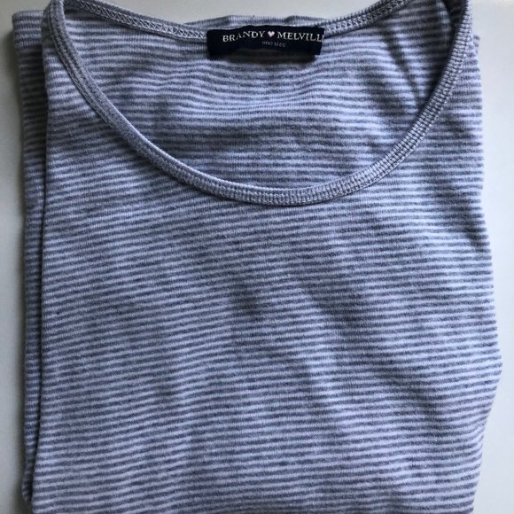 Brandy Melville Striped Tee - Picture 3 of 3